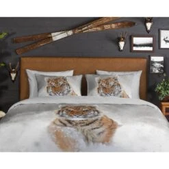 Good Morning Dekbedovertrek "Fleur" - Groen - (200x220 Cm) -Woninginrichting Winkel 1000080910 0110