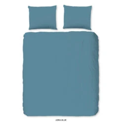 Good Morning Dekbedovertrek "uni Adria Blue" - Blauw - (240x220 Cm)