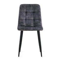 Set Van 2 Yerevan Eetkamerstoelen Velvet Antraciet -Woninginrichting Winkel 1000081094 0104