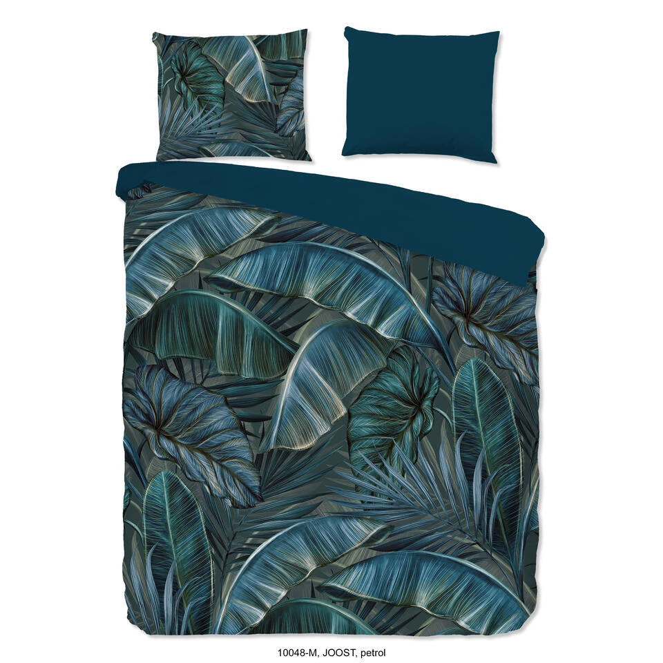 Pure Dekbedovertrek "Joost" - Petrol - (200x220 Cm) 1 Pure Dekbedovertrek "Joost" - Petrol - (200x220 Cm)