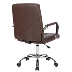 Clp Bureaustoel Deli PRO Kunstleder Bordeauxrood -Woninginrichting Winkel 1000085195 0103