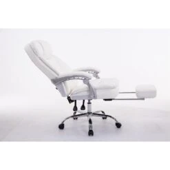 Clp Bureaustoel Troy Kunstleder Wit -Woninginrichting Winkel 1000085254 0102