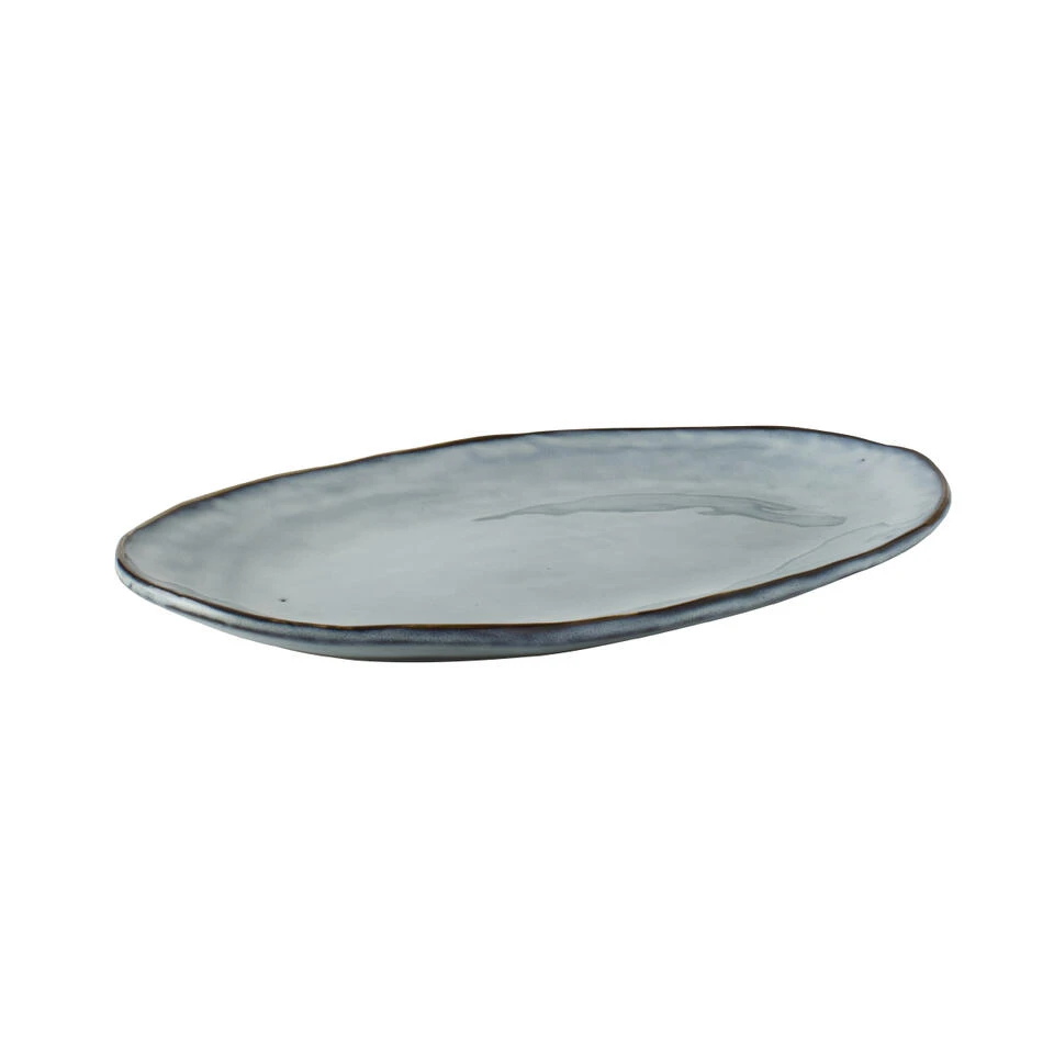 Dutch Rose Ovale Schaal 34x23 Cm Blauw 1 Dutch Rose Ovale Schaal 34x23 Cm Blauw