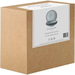 Dutch Rose Giftset 4 Borden Diep 23,5 Cm Blauw 6 Dutch Rose Giftset 4 Borden Diep 23,5 Cm Blauw -Woninginrichting Winkel 1000087490 0102