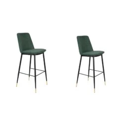 Rein Living Lionel Barkruk - Donkergroen - Set Van 2