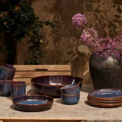 Dutch Rose Sapphire Bord 21.5 Blauw 7 Dutch Rose Sapphire Bord 21.5 Blauw -Woninginrichting Winkel 1000087948 0103