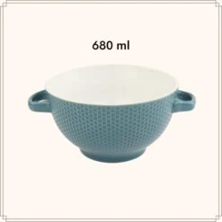 OTIX Soepkommen Met Oor Set Van 4 Verschillende Kleuren Aardewerk 680 Ml -Woninginrichting Winkel 1000089108 0111
