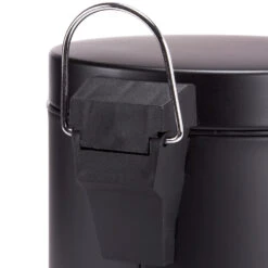 MSV Badkamer/toilet Pedaalemmer - Zwart - 5 Liter - 20 X 28 Cm -Woninginrichting Winkel 1000090236 0103