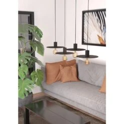 EGLO Ikeston Hanglamp - E27 - 98 Cm - Zwart - Staal 7 EGLO Ikeston Hanglamp - E27 - 98 Cm - Zwart - Staal -Woninginrichting Winkel 1000090392 0104