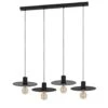 EGLO Ikeston Hanglamp - E27 - 98 Cm - Zwart - Staal