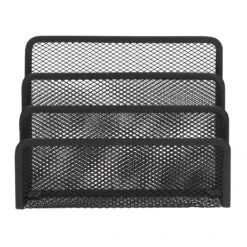 QUVIO Bureau Organizer Mesh - Metaal - Zwart 5 QUVIO Bureau Organizer Mesh - Metaal - Zwart -Woninginrichting Winkel 1000091601 0102