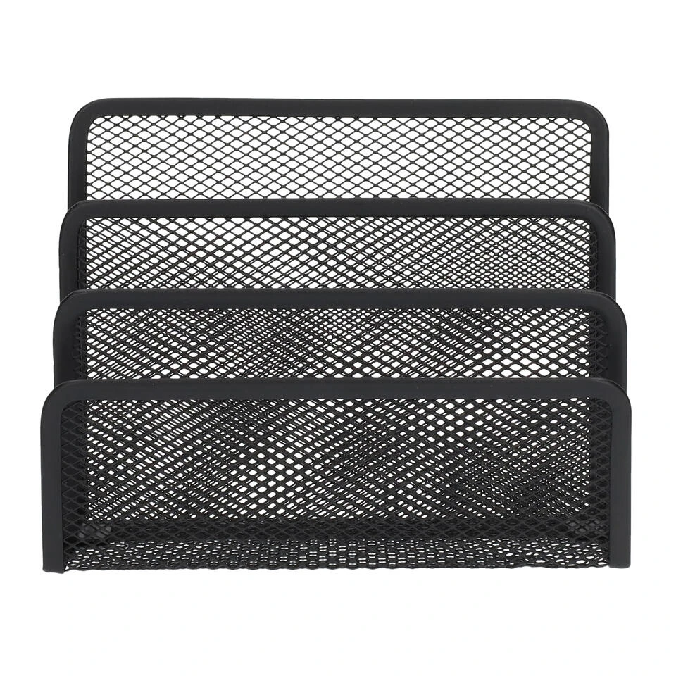 QUVIO Bureau Organizer Mesh - Metaal - Zwart 3 QUVIO Bureau Organizer Mesh - Metaal - Zwart - Afbeelding 3