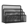 QUVIO Bureau Organizer Mesh - Metaal - Zwart