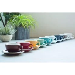 Egg Espressokop Met Schotel - Set Van 2 - 80ml - Groenblauw -Woninginrichting Winkel 1000093495 0103