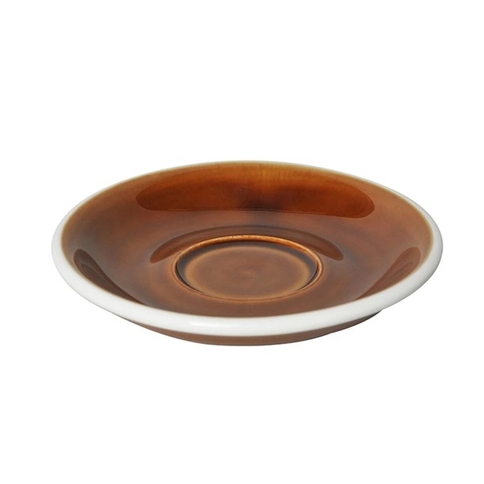 Egg Espressokop Met Schotel - Set Van 2 - 80ml - Caramel 2 Egg Espressokop Met Schotel - Set Van 2 - 80ml - Caramel - Afbeelding 2