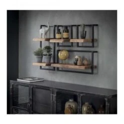 Kalfort Wandrek Industrieel Stockton 4 - 25x65x65 Cm -Woninginrichting Winkel 1000094086 0103
