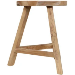 Teak Krukje 35x47cm - Hout - Bruin 7 Teak Krukje 35x47cm - Hout - Bruin -Woninginrichting Winkel 1000094405 0104