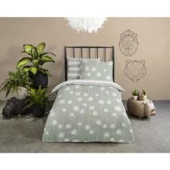 Good Morning Dekbedovertrek "Summer" - Groen - (120x150 Cm) -Woninginrichting Winkel 1000094412 0101