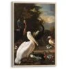 Ingelijste Poster D'Hondecoeter De Pelikaan 93,5x63 Cm Bont
