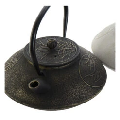 Items Kitchen Theepot Asian - Gietijzer - 1300 Ml - Antiek Zwart -Woninginrichting Winkel 1000095080 0102