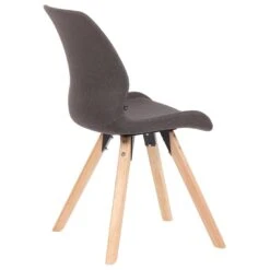 CLP Set Van 2 Eetkamerstoelen Luna Stof Grijs -Woninginrichting Winkel 1000095279 0102