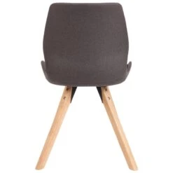 CLP Set Van 2 Eetkamerstoelen Luna Stof Grijs -Woninginrichting Winkel 1000095279 0103