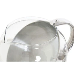 Items Theepot - Glas - RVS - 1100 Ml - Met Filter En Handvat -Woninginrichting Winkel 1000096726 0102