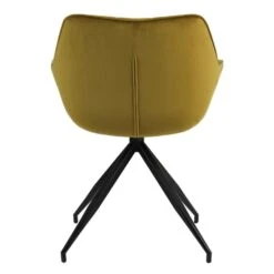 Jaimy Eetkamerstoel Velvet - Stof - Geel -Woninginrichting Winkel 1000096980 0104