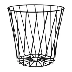 QUVIO Opbergmand - Metaal - Zwart -Woninginrichting Winkel 1000097089 0102