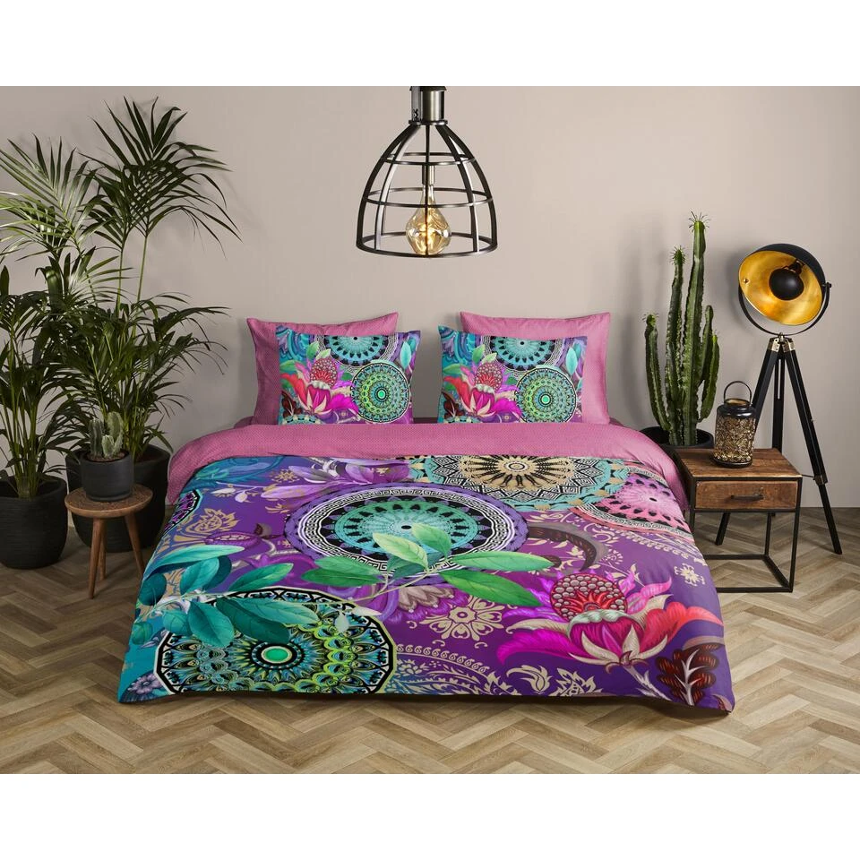 HIP Dekbedovertrek "Axelle" - Multi - (240x220 Cm) 2 HIP Dekbedovertrek "Axelle" - Multi - (240x220 Cm) - Afbeelding 2