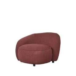 LABEL51 Fauteuil Livo Links - Winered - Boucle -Woninginrichting Winkel 1000097883 0102