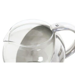 Items Theepot - Glas - RVS - 600 Ml - Met Filter En Handvat -Woninginrichting Winkel 1000098281 0102