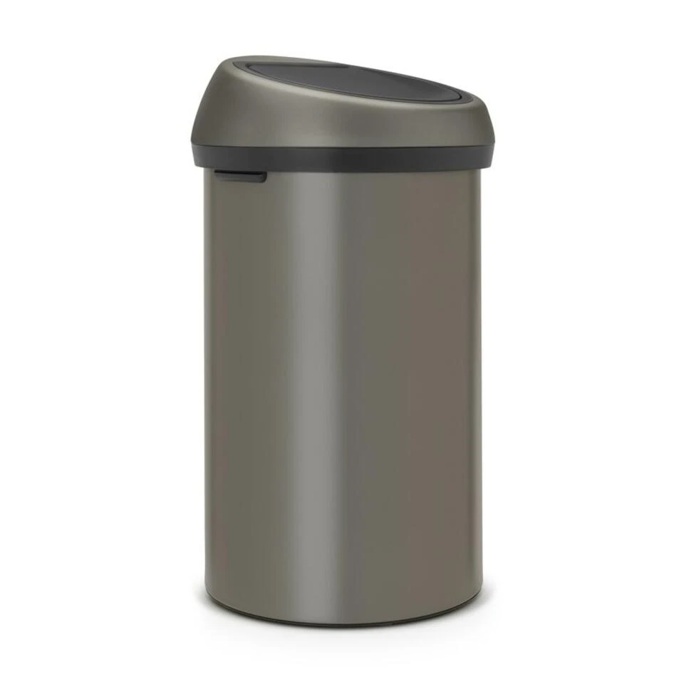 Brabantia Touch Bin Afvalemmer 60 Liter Platinum 2 Brabantia Touch Bin Afvalemmer 60 Liter Platinum - Afbeelding 2