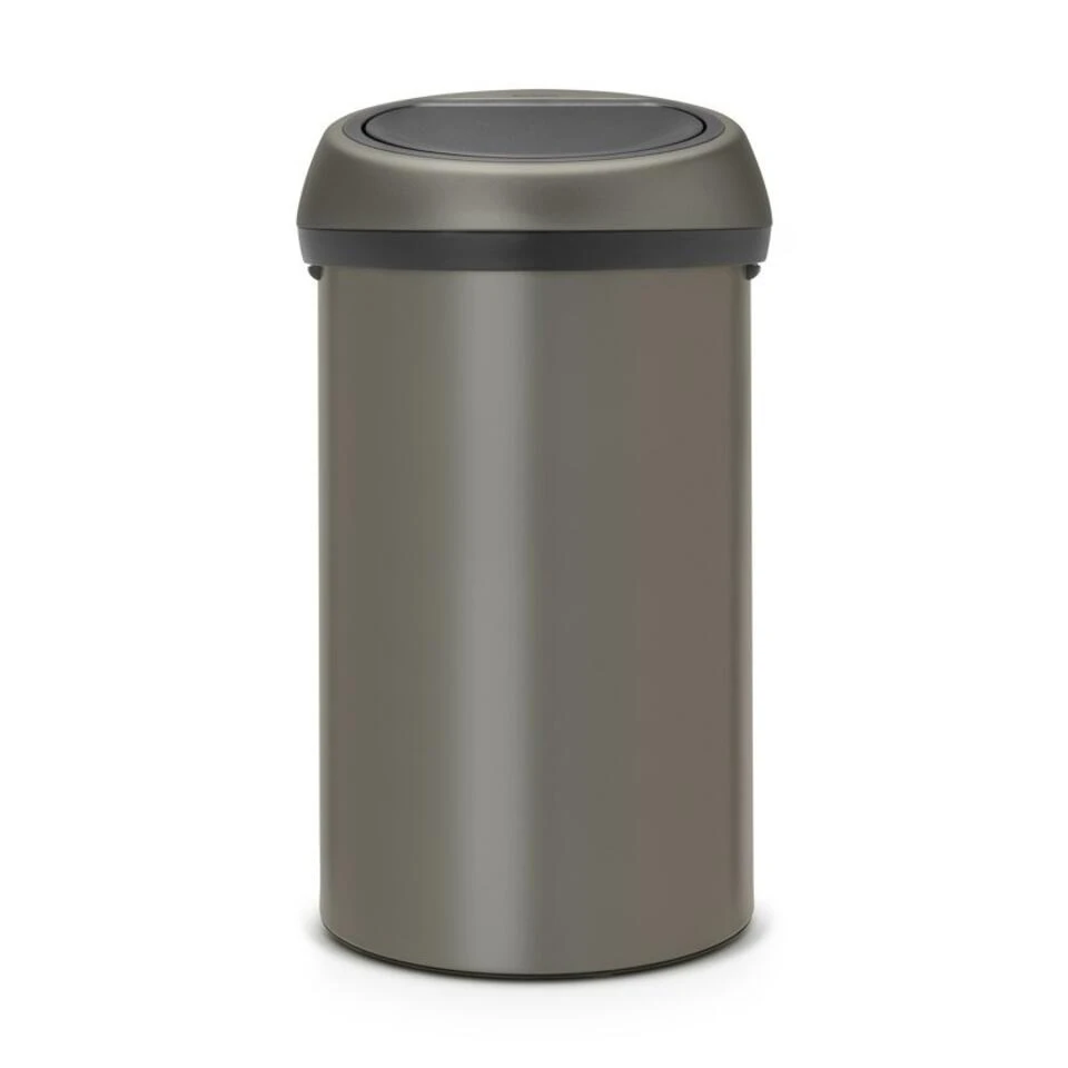 Brabantia Touch Bin Afvalemmer 60 Liter Platinum 3 Brabantia Touch Bin Afvalemmer 60 Liter Platinum - Afbeelding 3