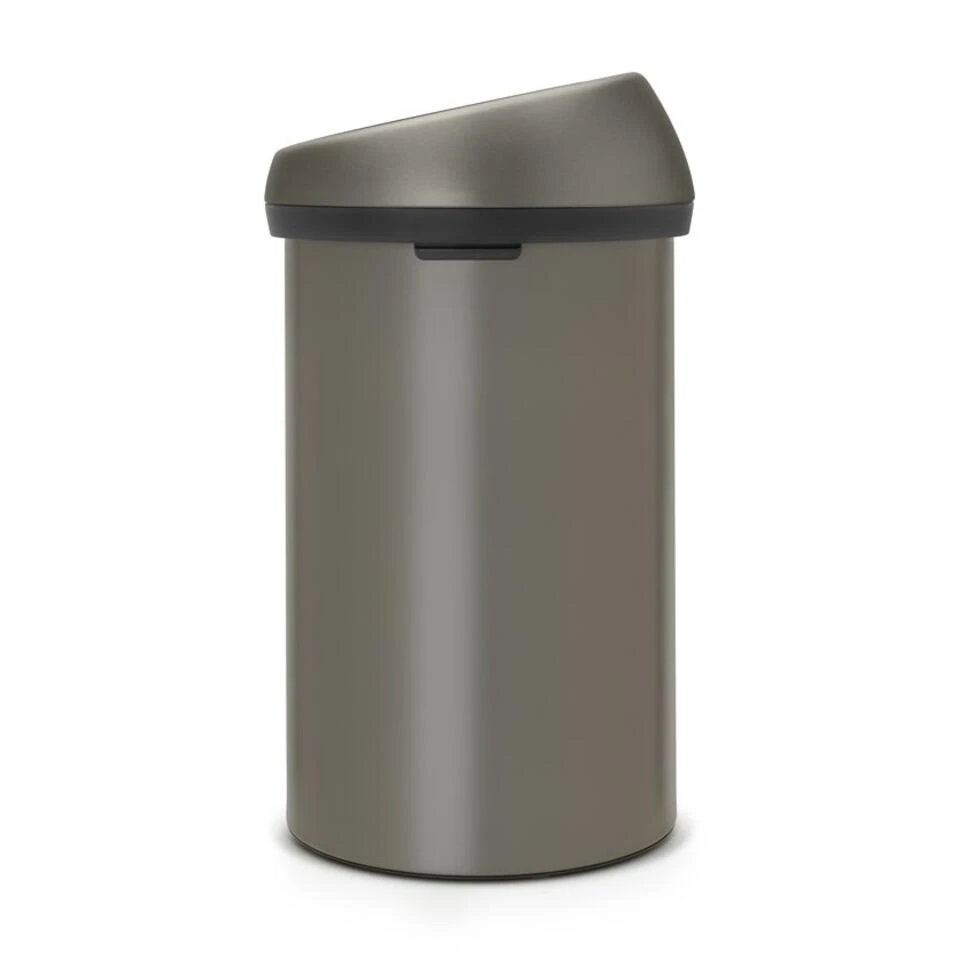 Brabantia Touch Bin Afvalemmer 60 Liter Platinum 1 Brabantia Touch Bin Afvalemmer 60 Liter Platinum