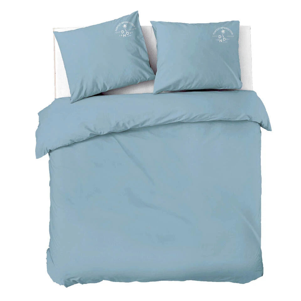 Dindi Home - Dekbedovertrek Plain Beauty - 260x220 Cm - Blauw 1 Dindi Home - Dekbedovertrek Plain Beauty - 260x220 Cm - Blauw