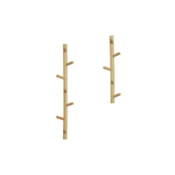WOOOD Kapstok 5 Haaks Marit - Hout - Naturel - Set Van 3 6 WOOOD Kapstok 5 Haaks Marit - Hout - Naturel - Set Van 3 -Woninginrichting Winkel 1000098834 0102