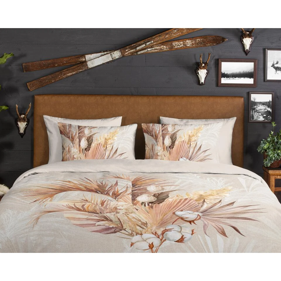 Good Morning Dekbedovertrek "Gia" - Zand - (140x220 Cm) 3 Good Morning Dekbedovertrek "Gia" - Zand - (140x220 Cm) - Afbeelding 3