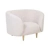 Beliani Fauteuil LOEN - Beige Polyester
