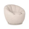 LABEL51 Fauteuil Crown - Naturel - Boucle