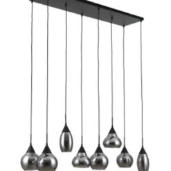 Hoyz Collection - Hanglamp - 8-lichts - 120x30x120 - Bruin