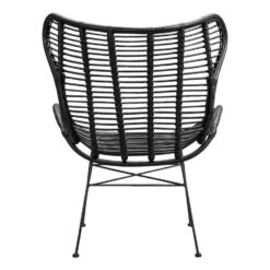 Fauteuil Jasmine - Rotan - Zwart -Woninginrichting Winkel 10207009 0900