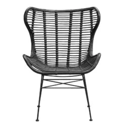 Fauteuil Jasmine - Rotan - Zwart
