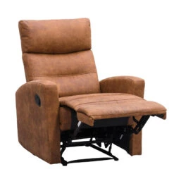 Relaxfauteuil Jackson - Stof - Cognac 6 Relaxfauteuil Jackson - Stof - Cognac -Woninginrichting Winkel 10209884 0810