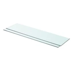 VidaXL Schappen 2 St 80x20 Cm Glas Transparant