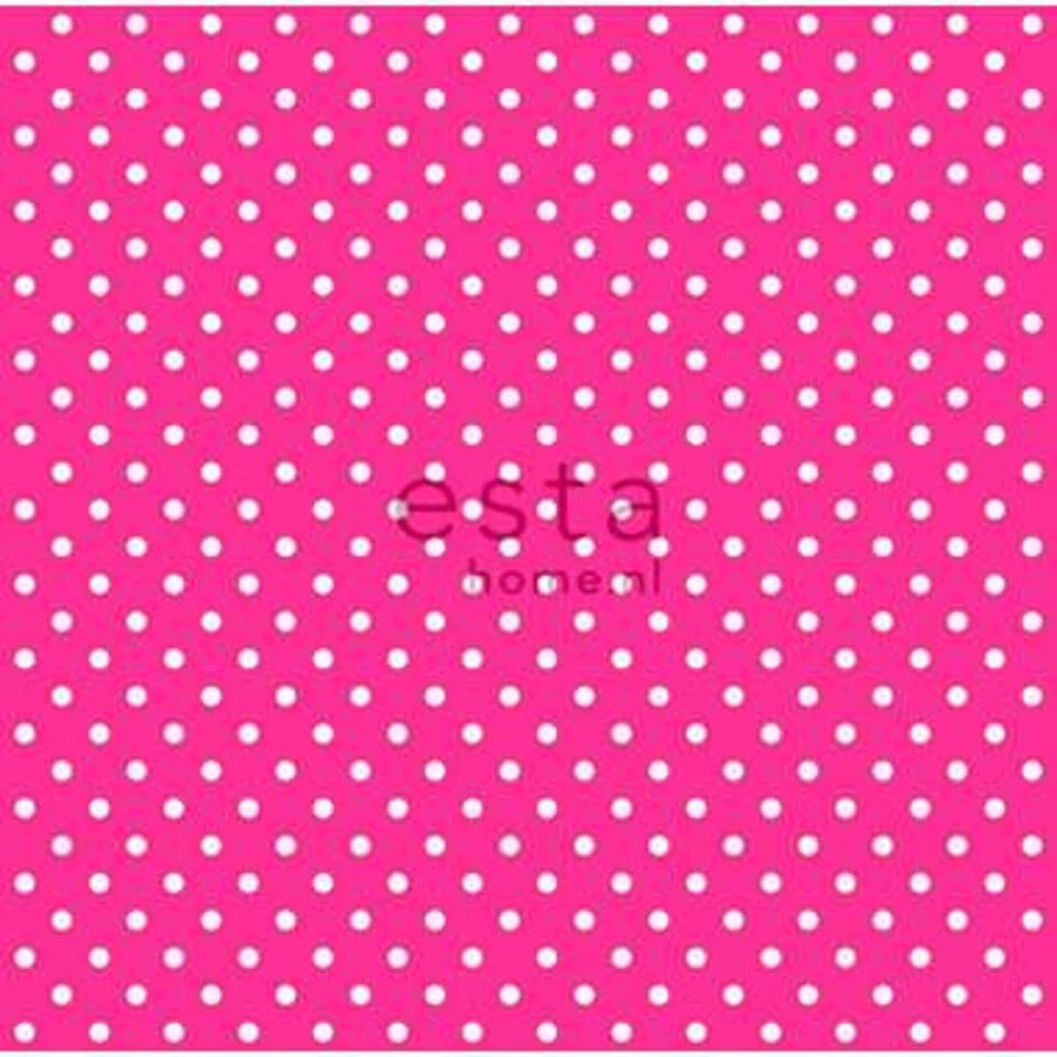 ESTAhome Behang - Kleine Stippen - Roze - 53 Cm X 10,05 M 4 ESTAhome Behang - Kleine Stippen - Roze - 53 Cm X 10,05 M - Afbeelding 4