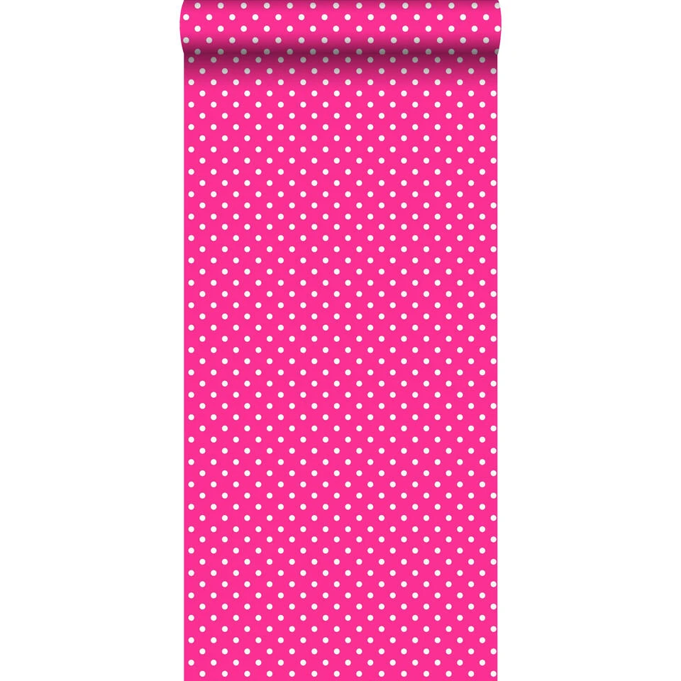 ESTAhome Behang - Kleine Stippen - Roze - 53 Cm X 10,05 M 1 ESTAhome Behang - Kleine Stippen - Roze - 53 Cm X 10,05 M