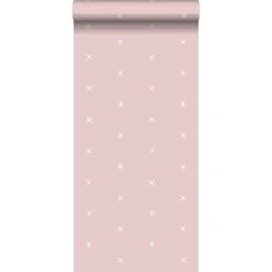 ESTAhome Behang - Grafisch Motief - Roze - 0.53 X 10.05 M