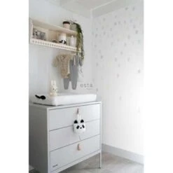 STAhome Fotobehang - Confetti Stippen - Blauw - 232 X 279 Cm -Woninginrichting Winkel 1259914053 0103