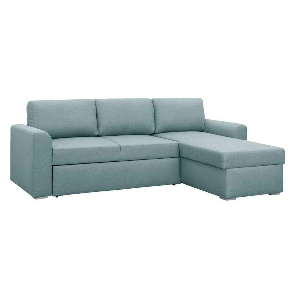 Slaapbank Bern Met Opbergruimte - Grijs/groen - 85x226x165 Cm 4 Slaapbank Bern Met Opbergruimte - Grijs/groen - 85x226x165 Cm - Afbeelding 4